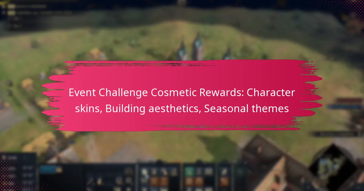 Event Challenge Cosmetic Rewards: Character skins, Building aesthetics, Seasonal themes