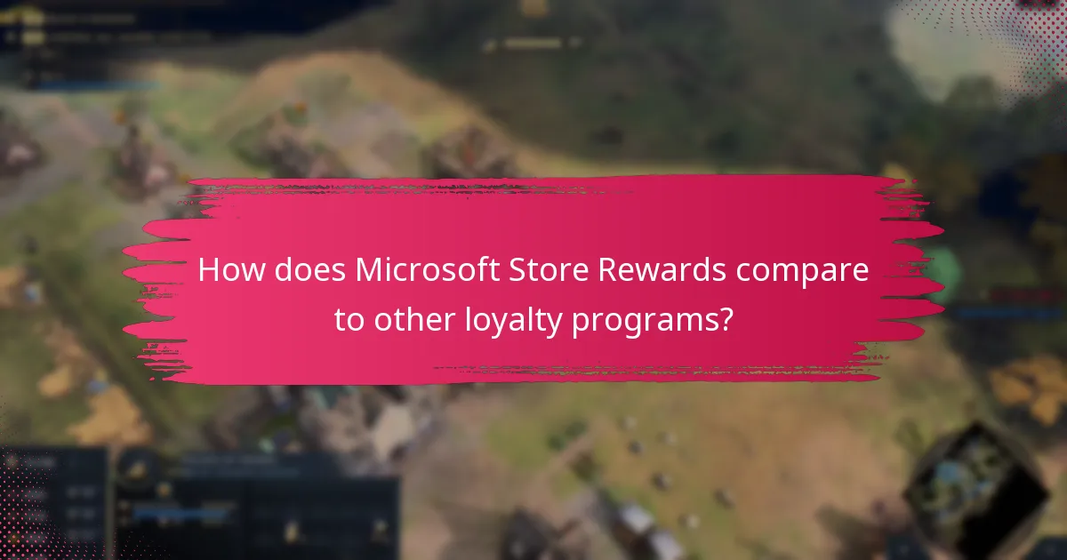 How does Microsoft Store Rewards compare to other loyalty programs?